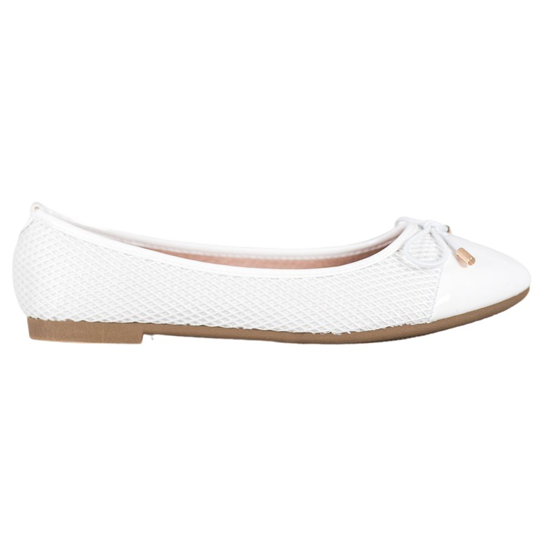 Diamantique Balerínky se síťovinou bílý