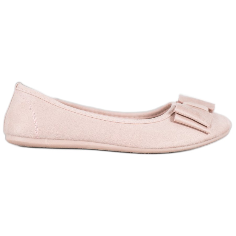 Bona Stylová baletka s mašlí růžový