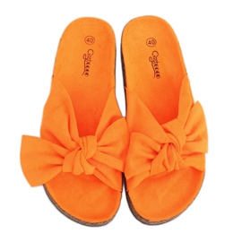 Oranžové korkové pantofle G-580 Orange pomerančový