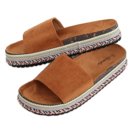 Dámské pantofle Camel BQ-50 Camel hnědý