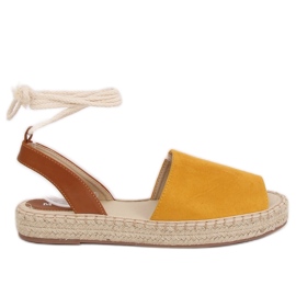 Dámské medové espadrilky LL908 žluté žluť