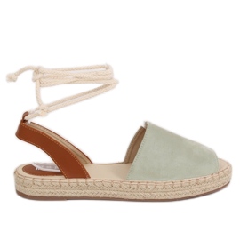Dámské akvamarínové espadrilky LL908 zelené zelený