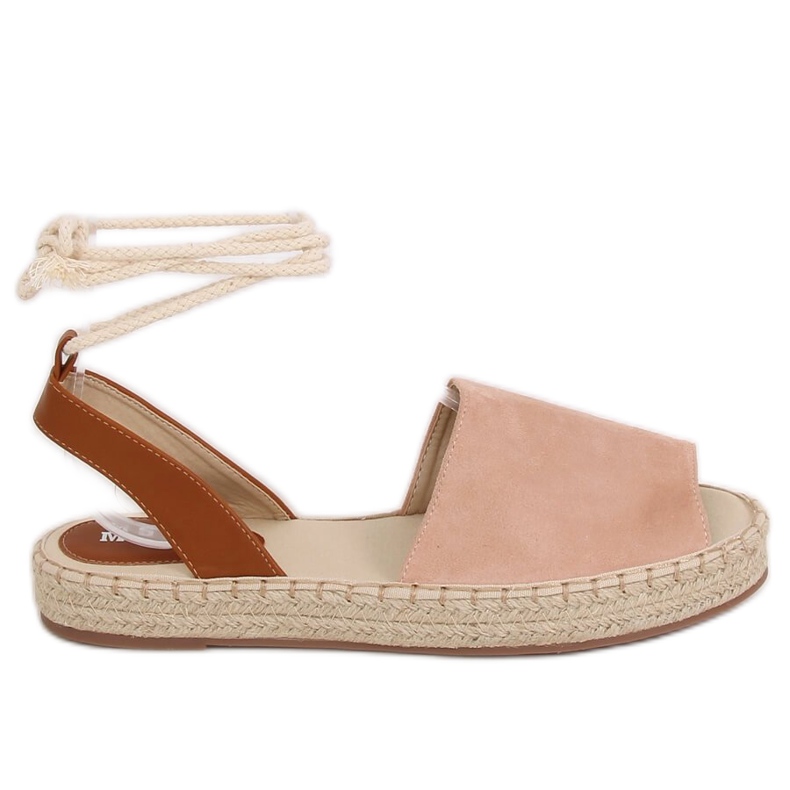Růžové dámské espadrilky LL908 Nude růžový Růžové dámské espadrilky LL908 Nude růžový