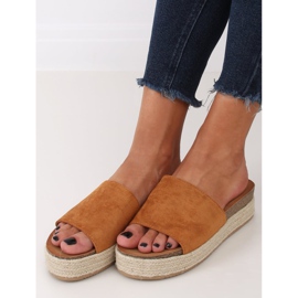 Pantofle espadrilky velbloud 10-215 Camel hnědý Pantofle espadrilky velbloud 10-215 Camel hnědý