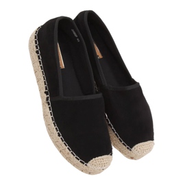 Černé dámské espadrilky JH90P Black černá Černé dámské espadrilky JH90P Black černá