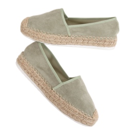 Dámské akvamarínové espadrilky JH90P zelené zelená Dámské akvamarínové espadrilky JH90P zelené zelená