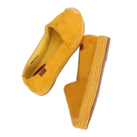 Dámské medové espadrilky WH941 žluté žluť
