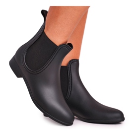 Černé dámské boty Matt Galoshes, boty Answear černý