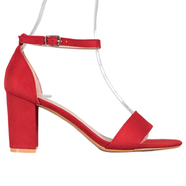 Anesia Paris Sandály na vysokém podpatku červené