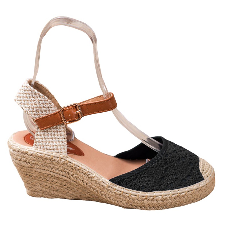 Renda Espadrilky se sponou černá