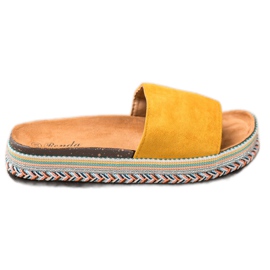 Renda Pantofle Na Platformě žluť