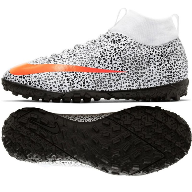 Kopačky Nike Mercurial Superfly 7 Academy CR7 Tf Jr CV3187-180 vícebarevný černá