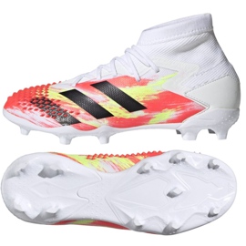 Kopačky Adidas Predator Dracon 20.1 Fg Jr EG1608 vícebarevný bílý Kopačky Adidas Predator Dracon 20.1 Fg Jr EG1608 vícebarevný bílý