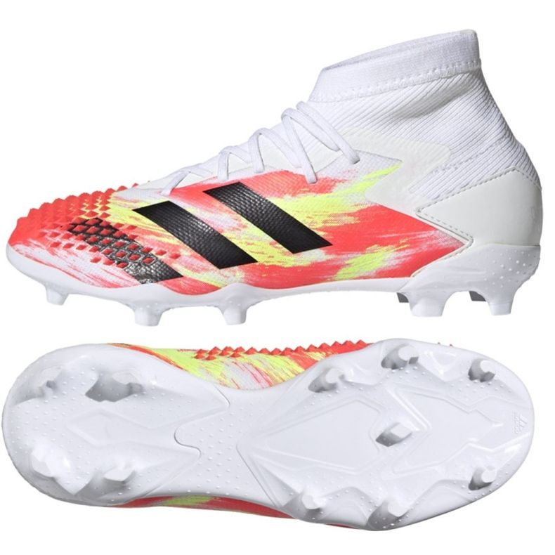 Kopačky Adidas Predator Dracon 20.1 Fg Jr EG1608 vícebarevný bílý