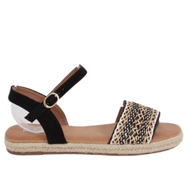 Černé dámské espadrilové sandály WH933 Black černá