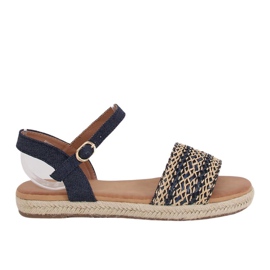 Dámské sandály espadrilky navy blue WH933 Denim Blue námořnická modř