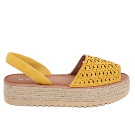 Sandály, espadrilky, med WH931 Yellow žluť