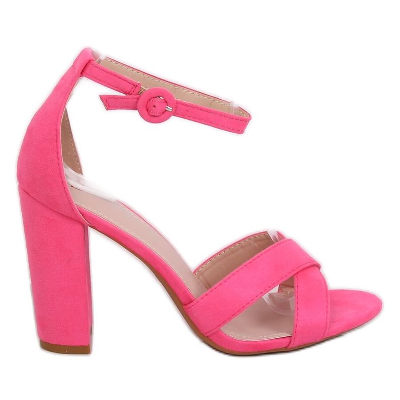 Růžové sandály na sloupku TU133P Fushia růžový Růžové sandály na sloupku TU133P Fushia růžový