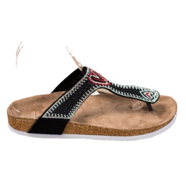 Bona Žabky na platformě černá