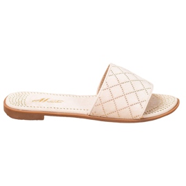 SHELOVET Elegantní semišové pantofle hnědý