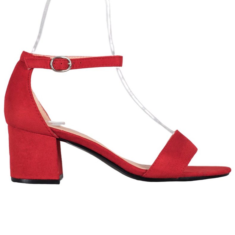 Diamantique Neformální sandály na baru červené