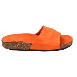 Renda Oranžové pantofle pomerančový