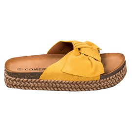 Comer Pantofle Na Vysoké Platformě žluť