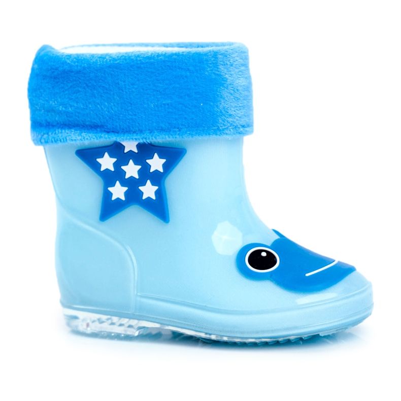 Dětské gumové galoše Blue Frog modrý