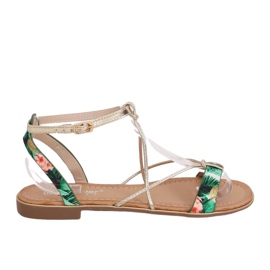 Zelené dámské sandály JH125P Green zelená Zelené dámské sandály JH125P Green zelená