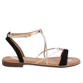 Černé dámské sandály JH125P Black černý