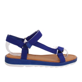 Dámské tmavě modré sandály WS9027 DK.BLUE námořnická modř