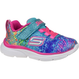 Skechers Wavy-Lites Jr 81385N-MLT vícebarevný zelený