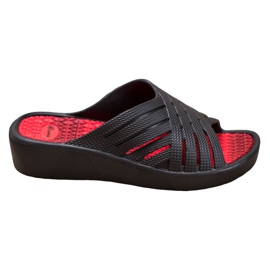 Bona Pohodlné lehké pantofle černý