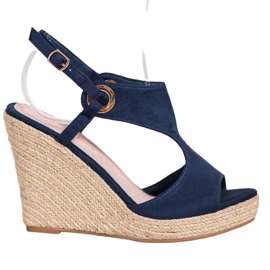 Goodin Uzavřené sandály Espadrilles námořnická modř modrý