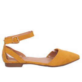 Balerínky s medovou sponou CL73P Yellow II Quality žluť