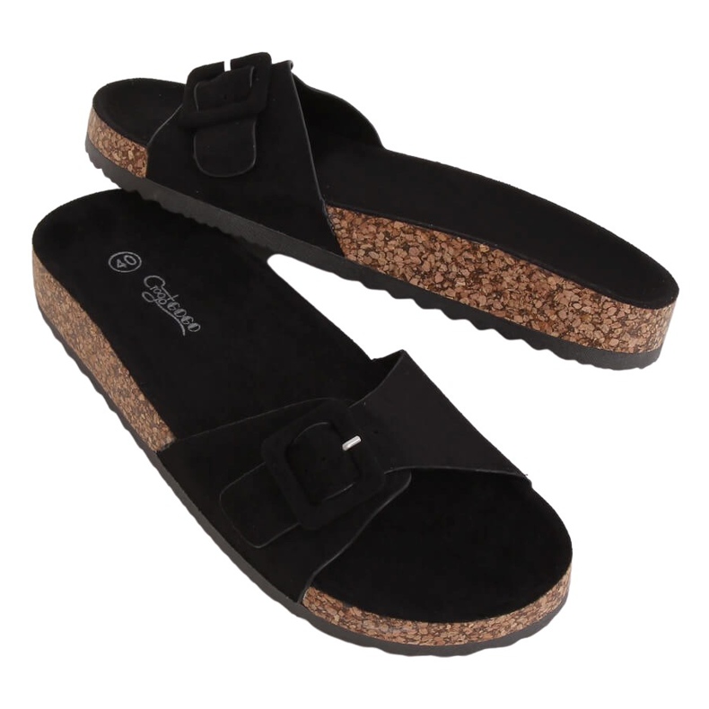 Černá G-5026 Černé korkové podešve Černá G-5026 Černé korkové podešve