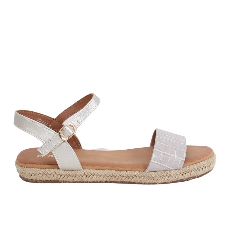 Šedé espadrilové sandály WH939 Grey šedá
