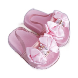 FRROCK Dětské dívčí skluzavky Bow Pearl Pink Senari růžový žluť