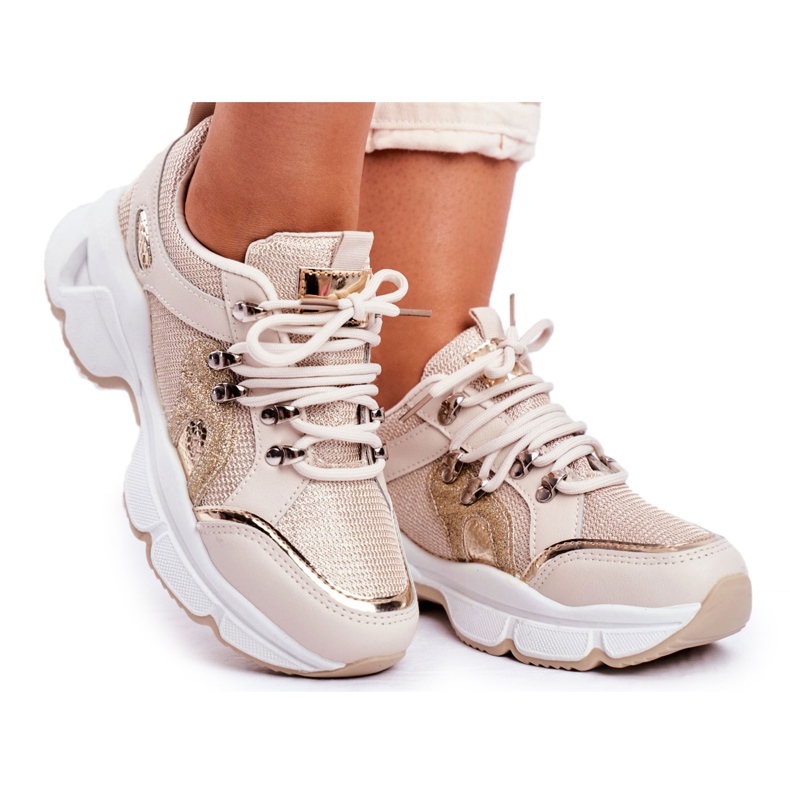 SEA Dámské zlaté sportovní boty v Pekingu zlatý