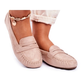 PS1 Dámské mokasíny Fabric Beige Panay béžový PS1 Dámské mokasíny Fabric Beige Panay béžový