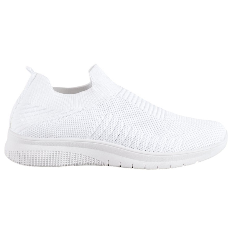 SHELOVET Textilní nazouvací boty bílý