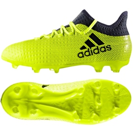 Kopačky Adidas X 17.1 Jr S82297 vícebarevný zelený