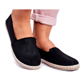 NEWS Dámské černé nazouvací espadrilky černý