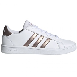 Boty adidas Grand Court Jr EF0101 bílý černý