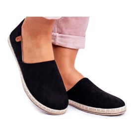 NEWS Dámské černé nazouvací espadrilky černý