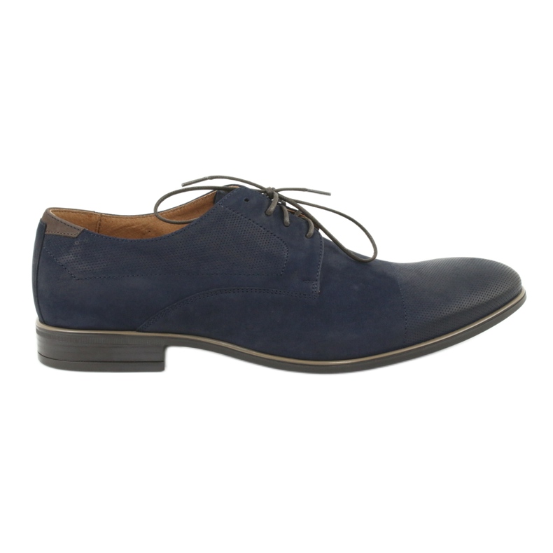 Pilpol 1731 Navy Blue Men's Shoes modrý