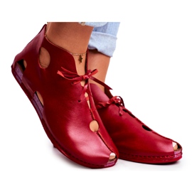 Dámské brogues Maciejka Red 03426-08 červené Dámské brogues Maciejka Red 03426-08 červené