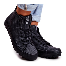 Dámské tenisky Big Star High Warmed Black GG274069 černý