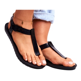 Dámské voňavé gumové sandály ZAXY Black DD285039 černý