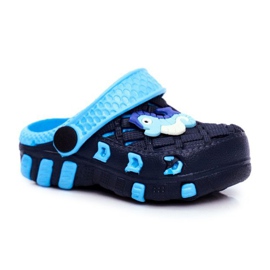 Dětské pantofle Pěnové Crocs Black Seahorse Casper černý modrý